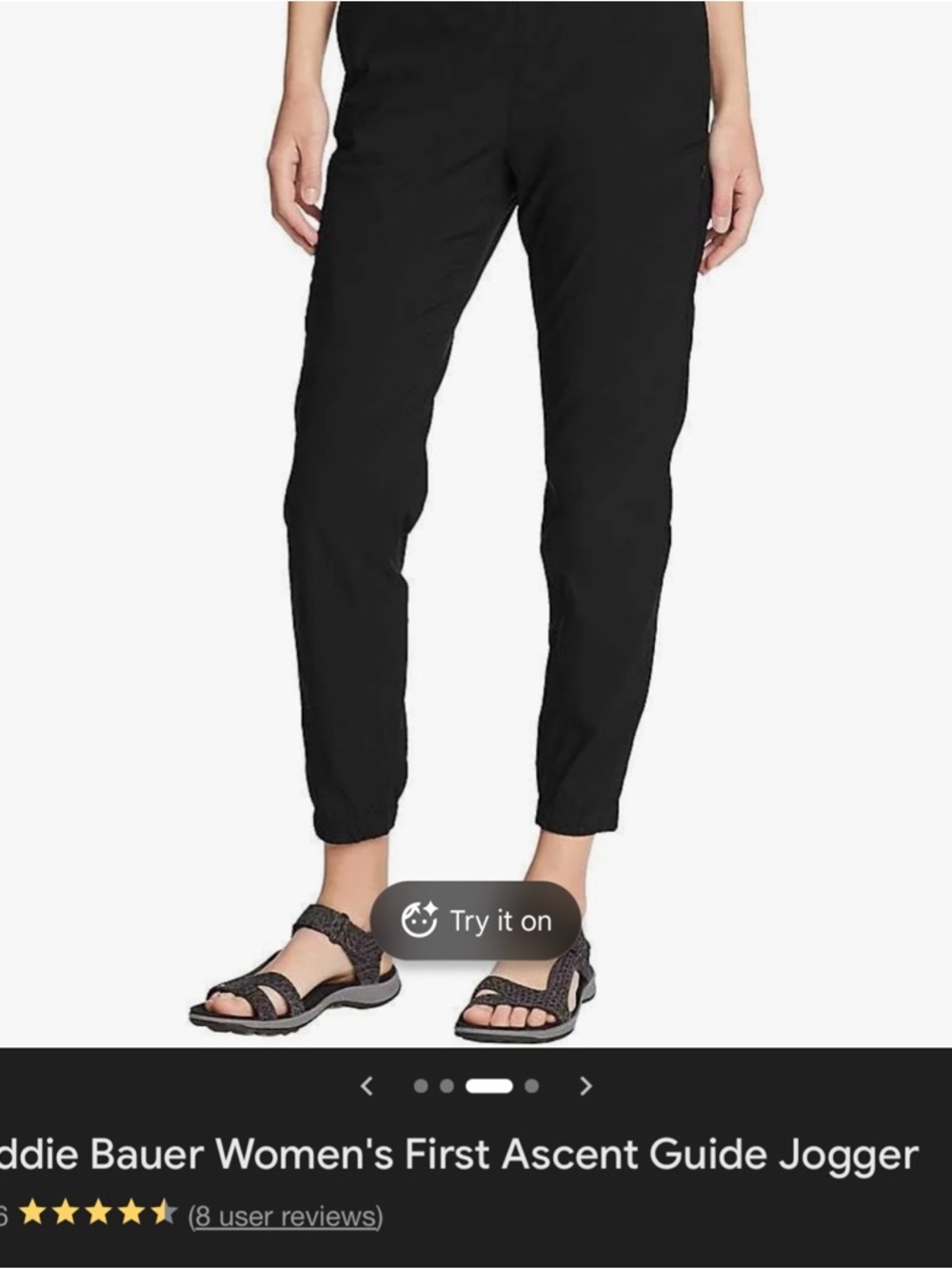 Eddie Bauer Women's Black Performance Jogger Pants